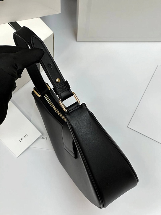 Женская сумка Celine Ava Tromphe Premium 24.5x17x9 см - Black