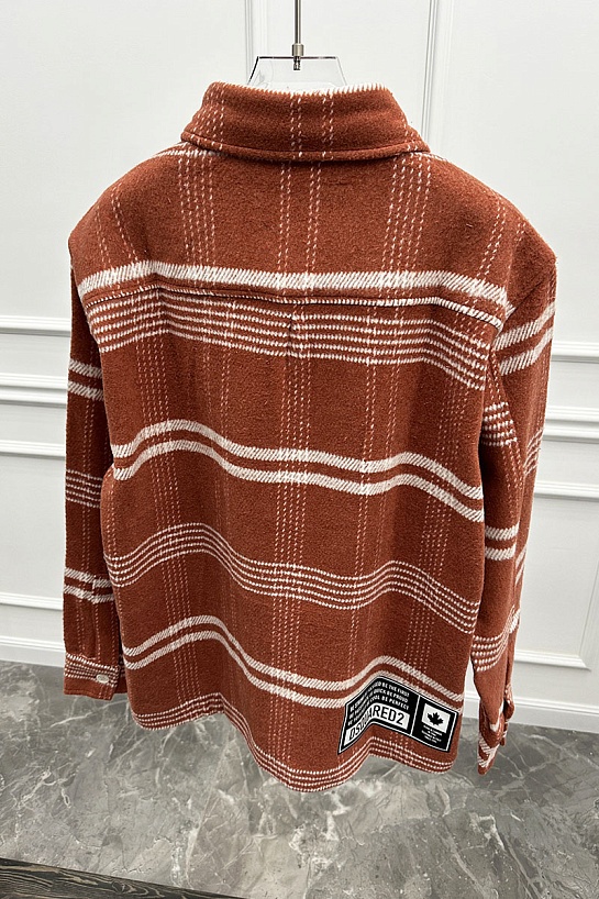 Утеплённая клетчатая рубашка Dsquared2