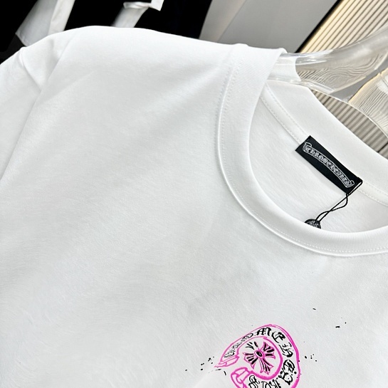 Белая оверсайз футболка Chrome Hearts Premium