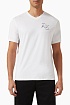 Футболка белого цвета Armani Exchange V-neck