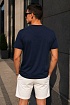 Футболка тёмно-синего цвета Hugo Boss logo-applique