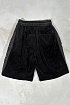 Чёрные шорты Amiri velvet-effect