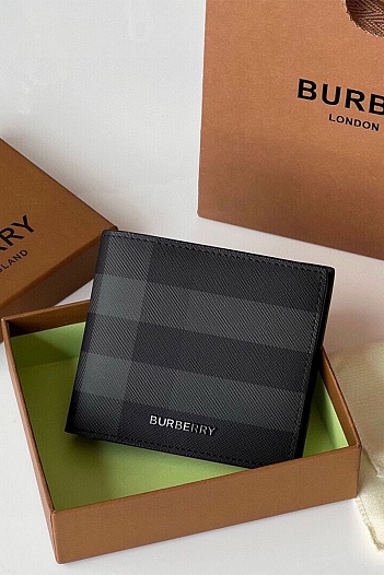 Кожаный кошелёк Burberry Premium 11x10 см   