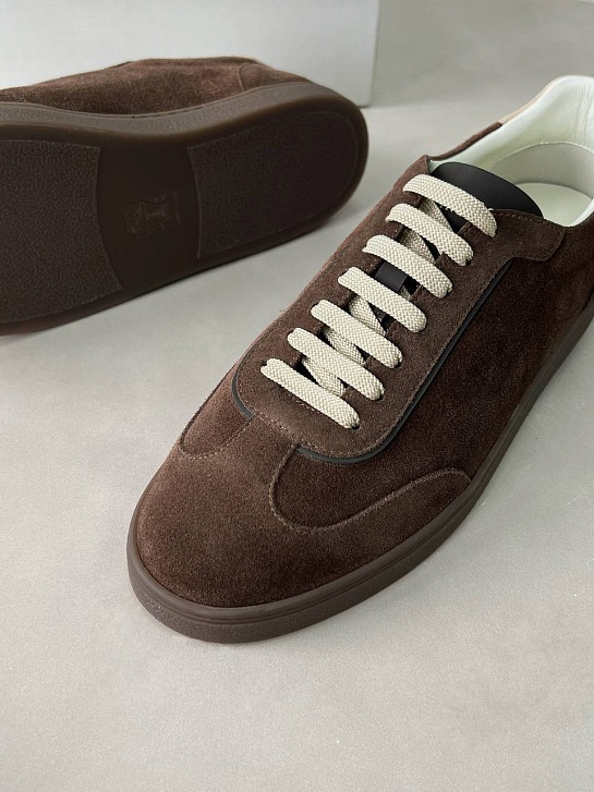 Мужские замшевые кроссовки Brunello Cucinelli Premium