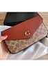 Женская сумка Coach Wyn Clutch In Colorblock 22x13 см