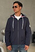 Тёмно-синяя ветровка Moncler Carles logo-patch
