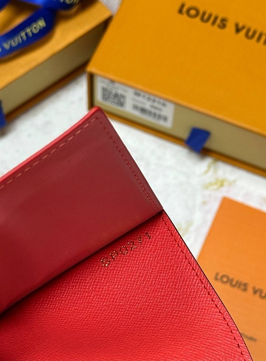 Кожаная обложка для паспорта Louis Vuitton Premium 10x14x2.5 см