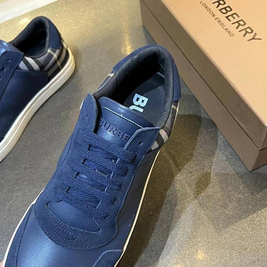 Комбинированные кроссовки Burberry Stevie