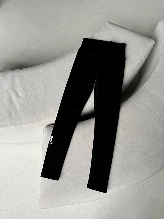 Женские чёрные леггинсы Balenciaga