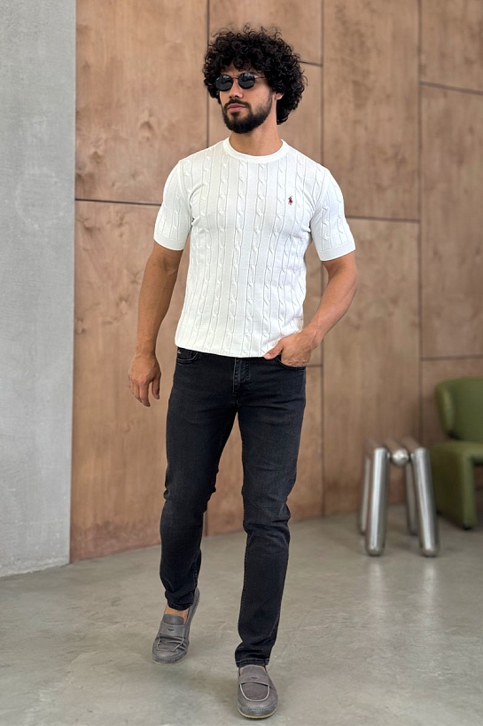 Мужские чёрные джинсы Lacoste