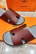 Кожаные шлёпанцы Hermes Izmir - Red