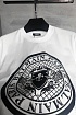 Белая оверсайз футболка Balmain Medallion logo-print