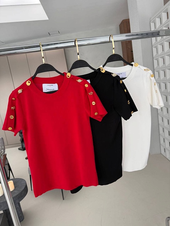 Женская базовая футболка Schiaparelli premium - Black