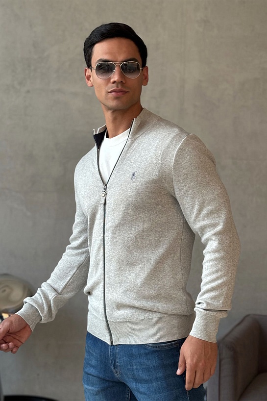 Мужская серая кофта Роlо Ralрh Lаurеn pony-embroidered