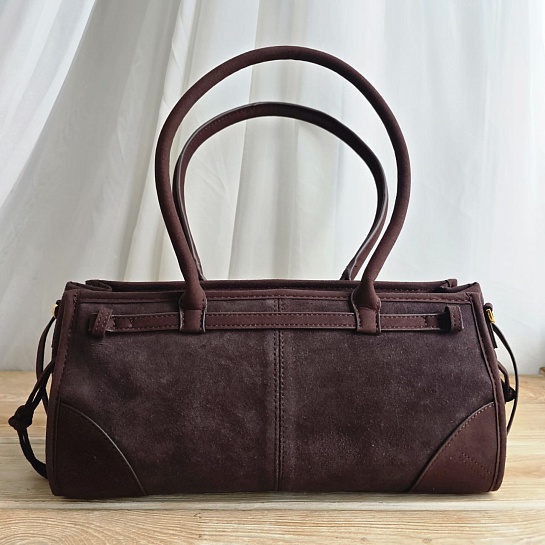 Замшевая сумка Prada Bonnie medium 32x14 см