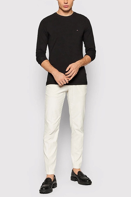 Мужской лонгслив Tommy Hilfiger чёрного цвета