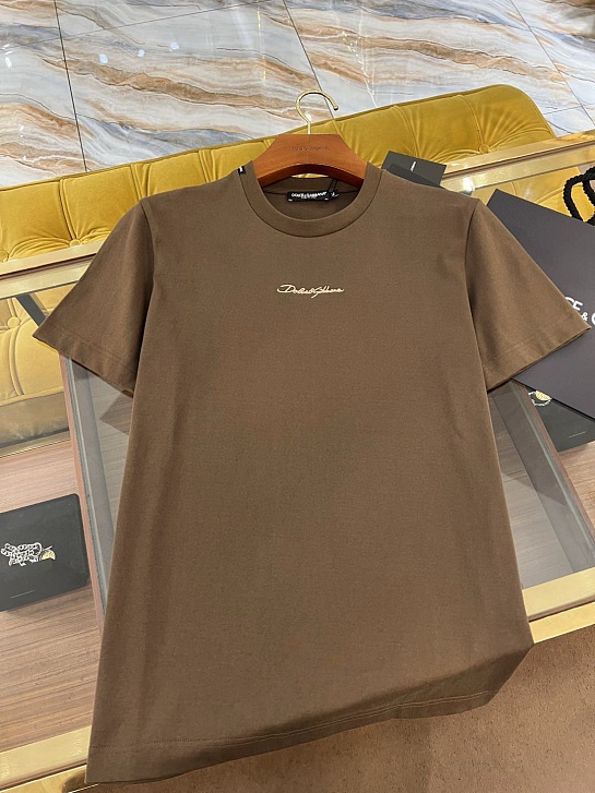 Мужская футболка Dolce & Gabbana Premium - Brown