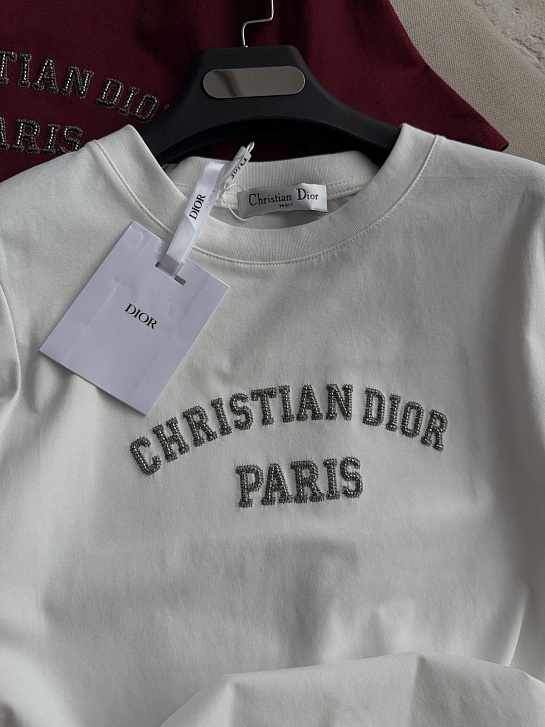 Женская футболка белого цвета Dior