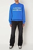 Синий свитшот Amiri MA bar crew-sweat