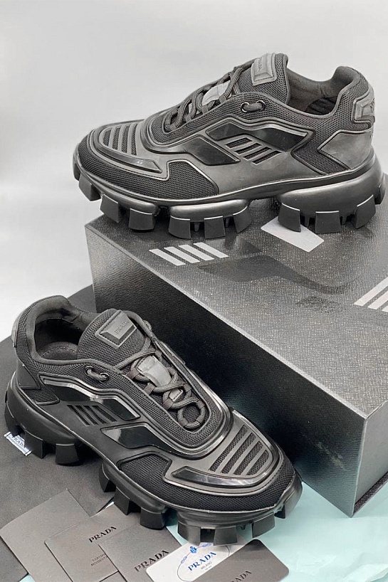 Чёрные кроссовки Prada Cloudbust Thunder