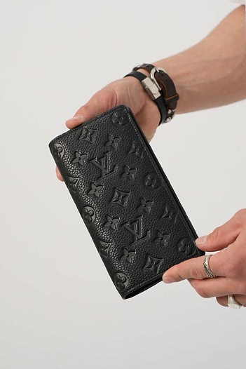 Кожаный бумажник Louis Vuitton Brazza Premium 19x2x10 см   