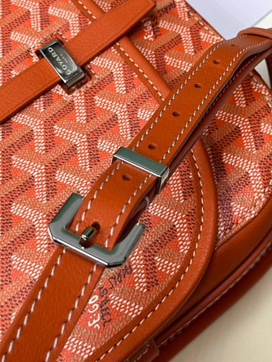 Кожаная сумка Goyard Belvedere Messenger PM premium 22x17x6 см   