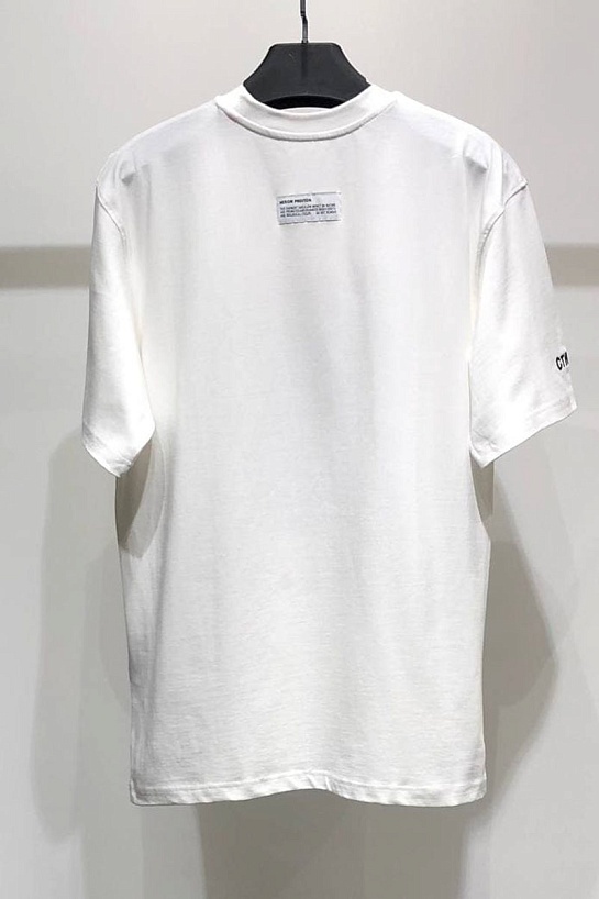 Белая оверсайз футболка Heron Preston Blurry Heron