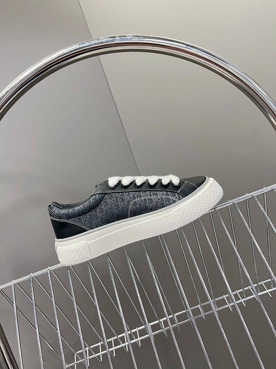 Женские комбинированные кроссовки Dior - Black