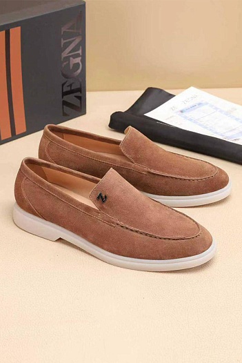 Мужские замшевые лоферы Ermenegildo Zegna   