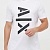 Мужская белая футболка Armani Exchange logo-print