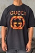 Оверсайз футболка Gucci чёрного цвета
