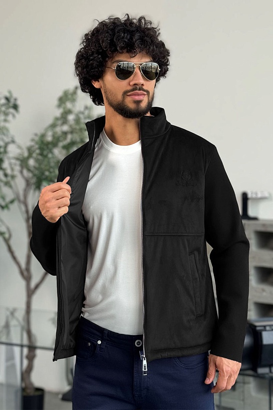 Мужская куртка Loro Piana чёрного цвета