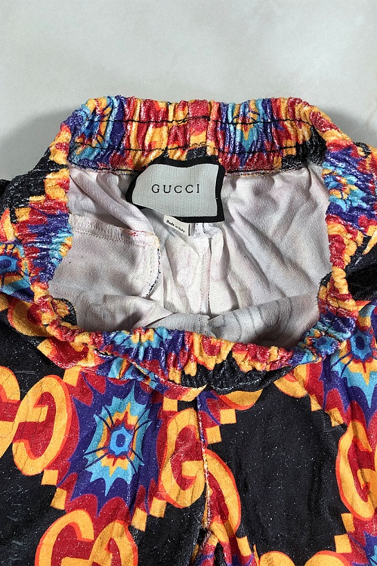 Брендовые мужские шорты Gucci GG logo all-over