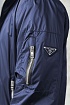 Двусторонняя ветровка Prada logo-plaque - Navy / Black
