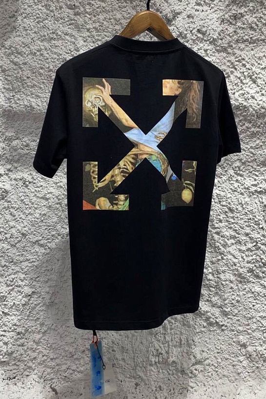 Чёрная оверсайз футболка Off-White Pascal Arrow Logo