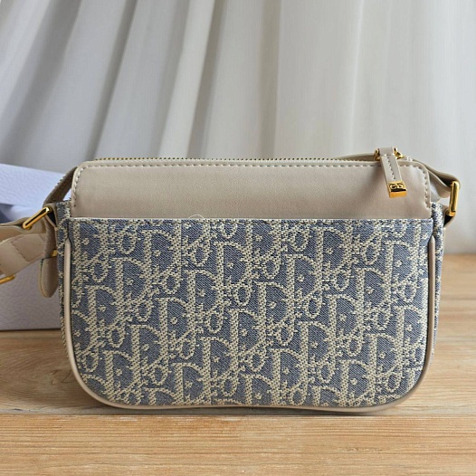 Комбинированная сумка Dior Montaigne Small 22x15 см   