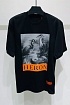 Чёрная оверсайз футболка Heron Preston