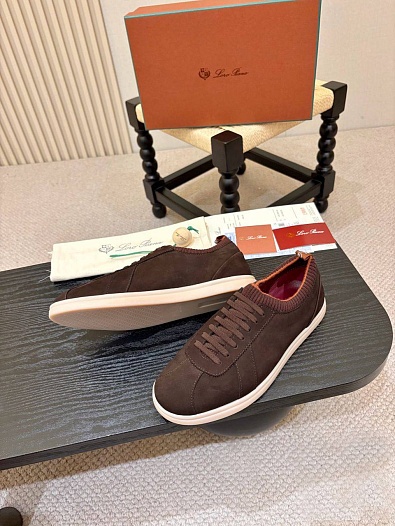 Мужские кроссовки Loro Piana Soho 2.0 Walk - Brown   