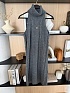 Женское вязаное платье Hermes Premium - Grey