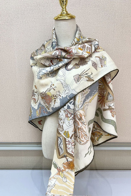 Платок Hermes Academia Hippica premium 140x140 см