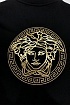 Чёрная футболка Collaboration Fendi x Versace Fendace Logo