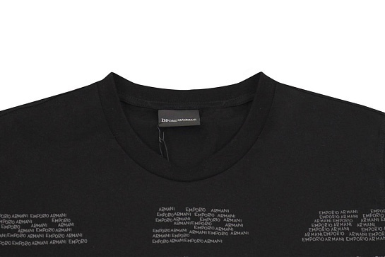 Мужская футболка Emporio Armani чёрного цвета