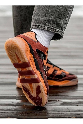 Кроссовки Adidas Niteball - Black / Orange   