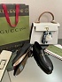 Женские кожаные лоферы Gucci чёрного цвета