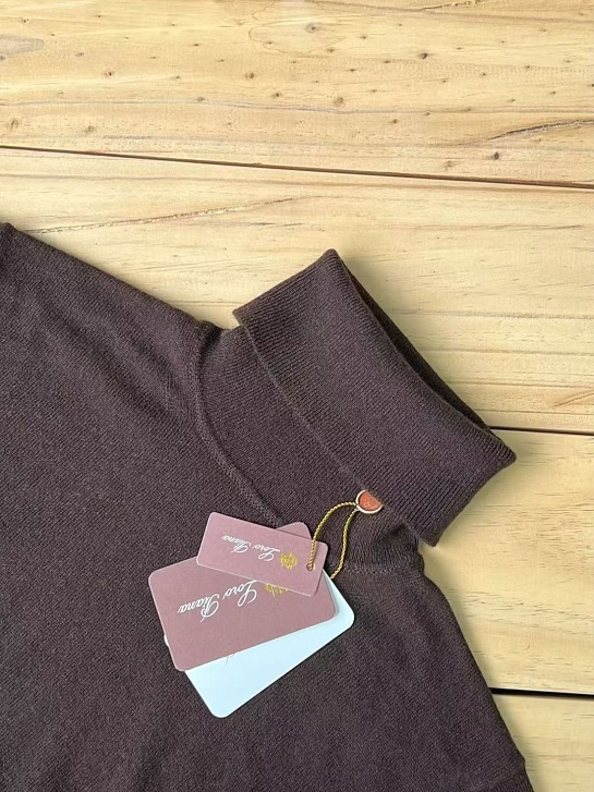 Мужская водолазка Loro Piana Premium - Coffee