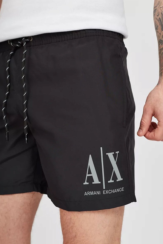 Мужские чёрные шорты Armani Exchange