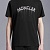 Мужская чёрная футболка Moncler logo-print