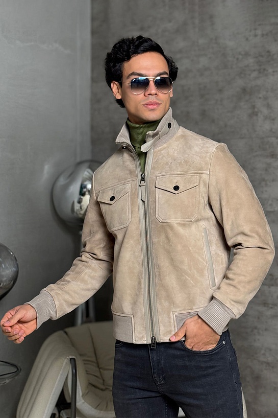 Мужская кожаная куртка Tom Ford premium