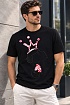 Мужская футболка Iceberg embroidered Snoopy - Black