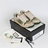 Кожаные кроссовки Gucci GG Screener - Beige / Green